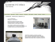 Tablet Screenshot of kamen-tisice.cz
